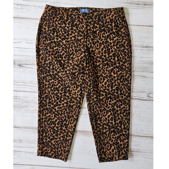 Old Navy Harper Pant, leopard print, brown and black sz 16 Plus Long - Picture 1 of 5